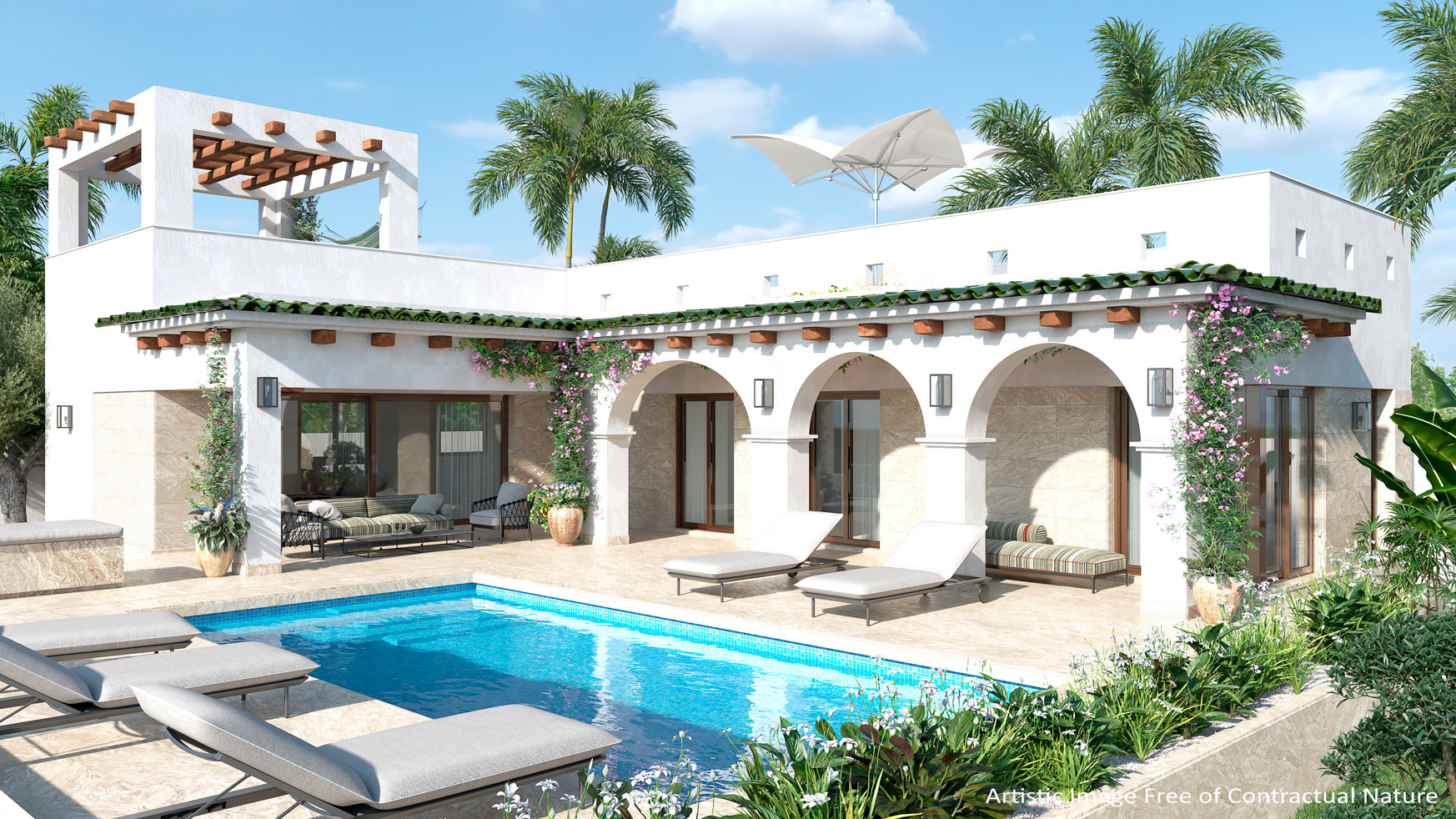 Villa for sale in Doña Pepa, Ciudad Quesada with private pool and solarium