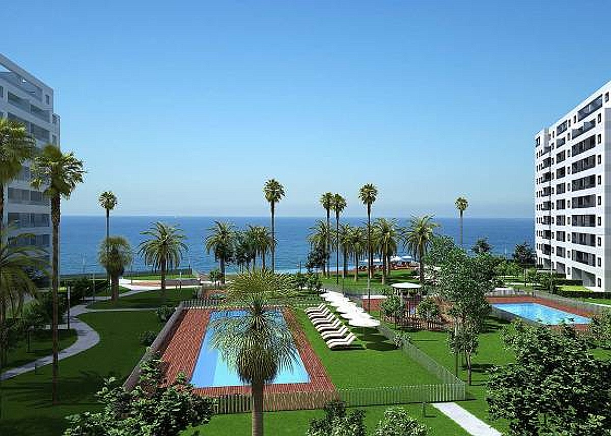 New build apartments with communal pools and sea views in Orihuela Costa