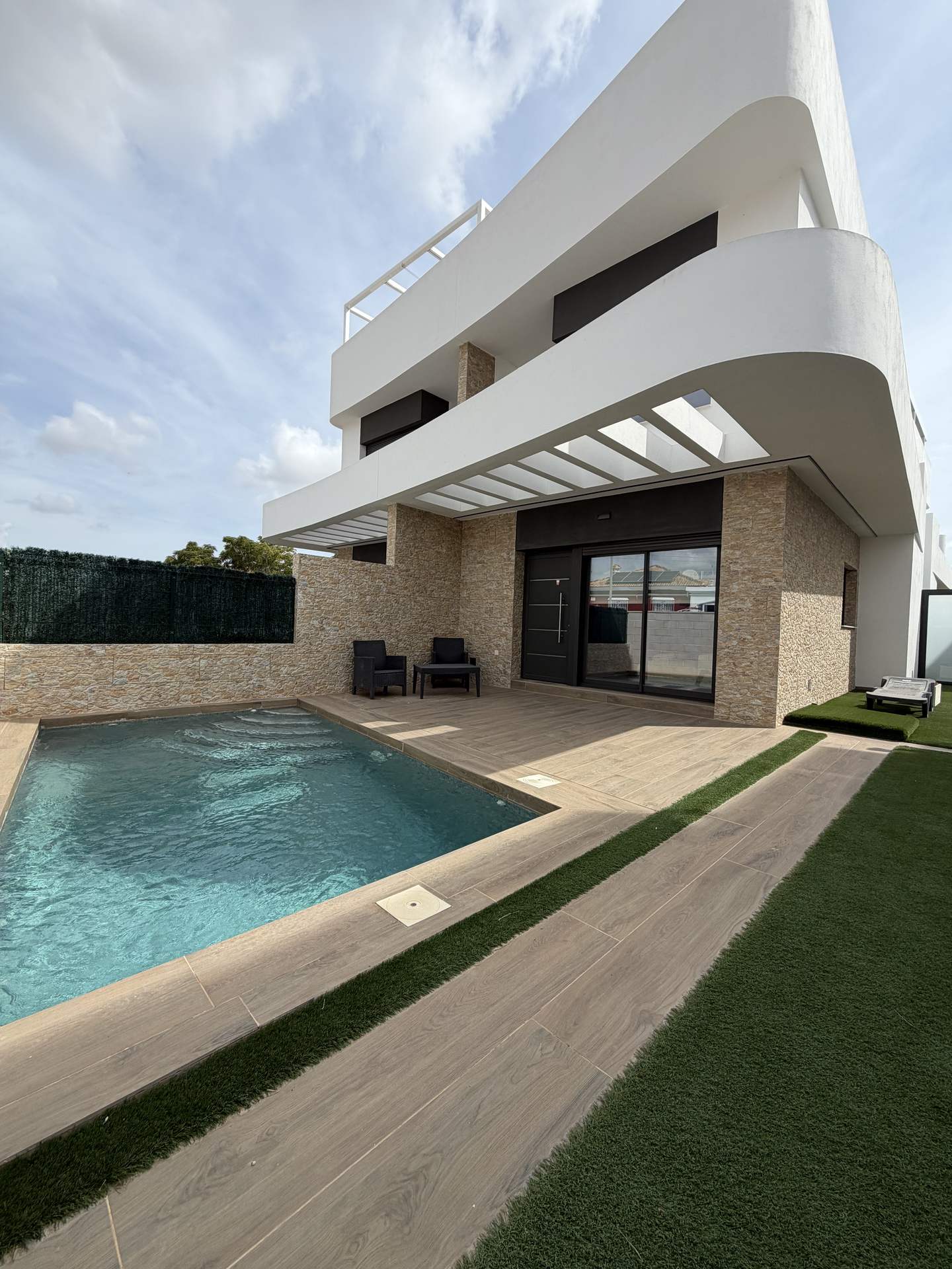 quad los montesinos pool exterior 01 Modern quad with private pool in La Herrada, Los Montesinos