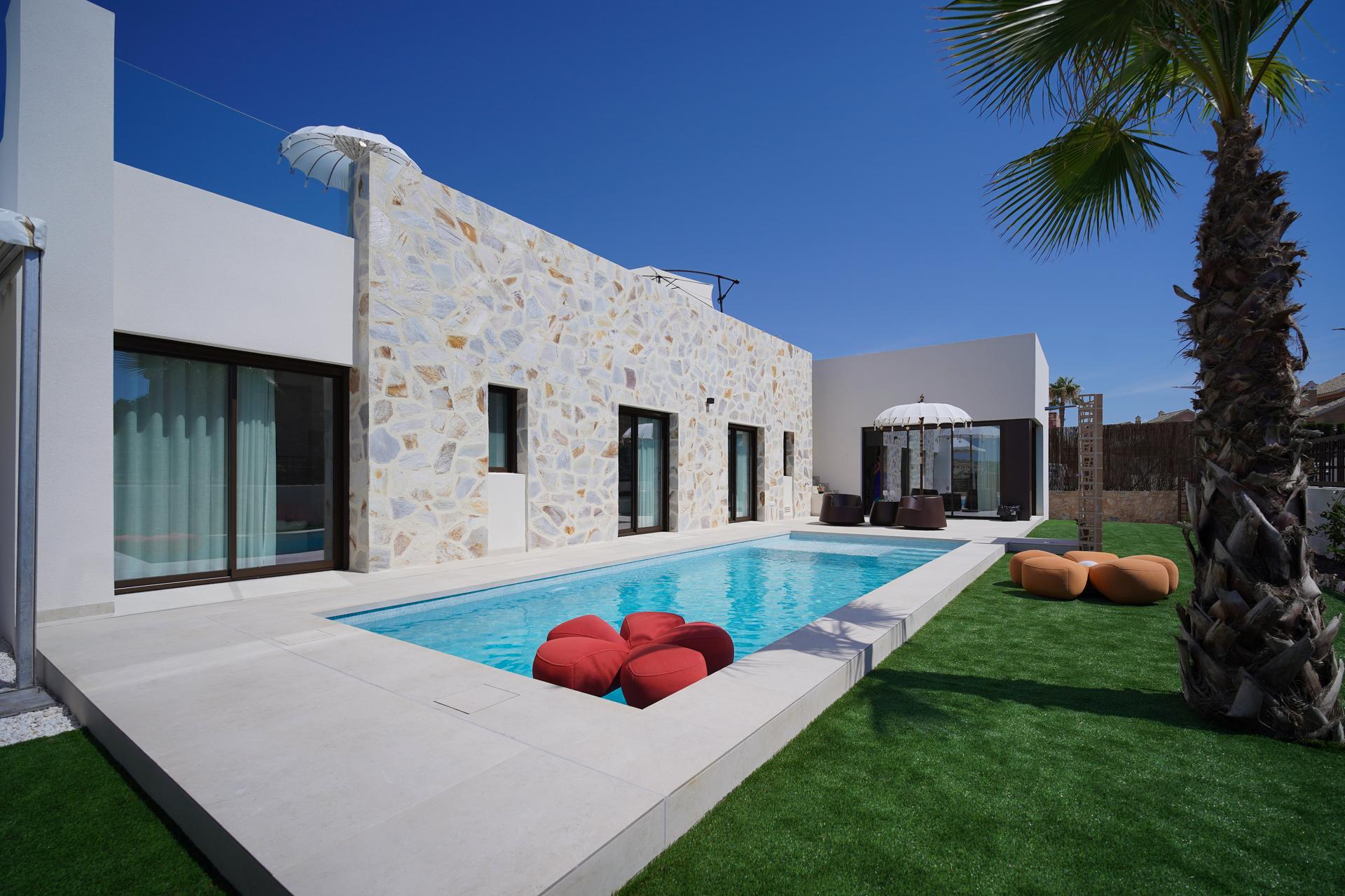 Villa La Finca Golf pool 01 Private pool and stone-clad villa in La Finca Golf, Algorfa