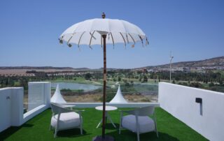 Rooftop solarium with views over La Finca Golf course